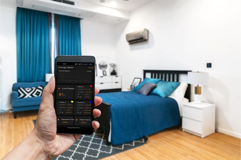 Real-Time Power Consumption Monitoring and Energy Saving with Smart App.