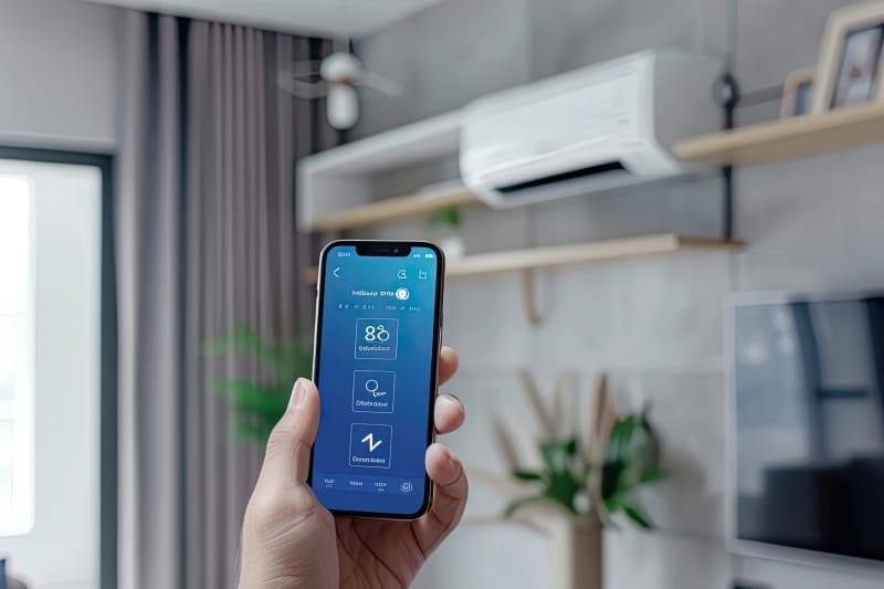 Smart Temperature and AC Control for Energy Efficient Home Automation.